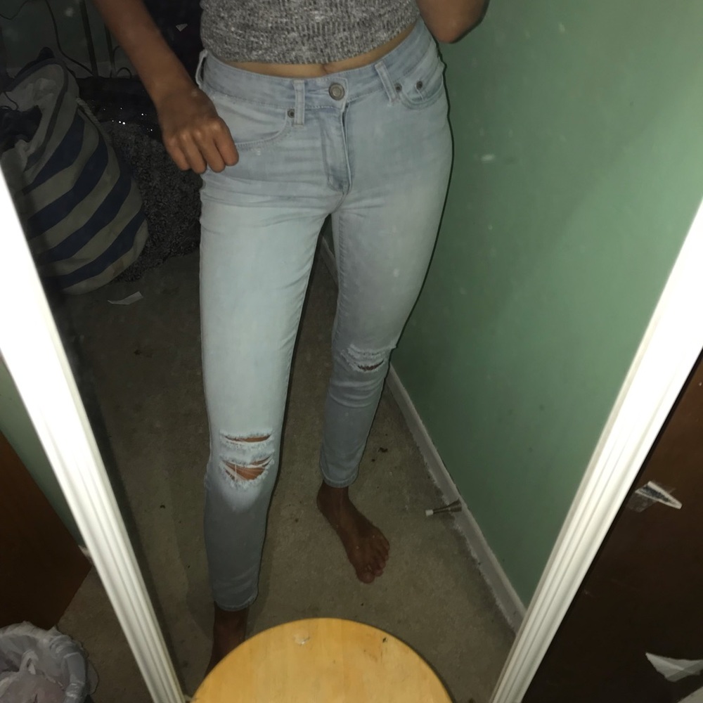 light wash jeans